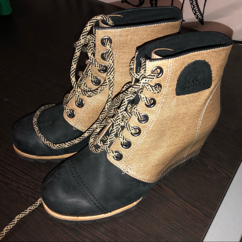 Sorel PDX wedge water proof boot khaki/black